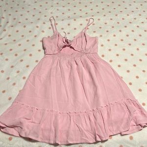 NWOT Love Tree Pink Tie Front Dress